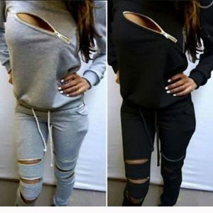 2 piece sweat outfits